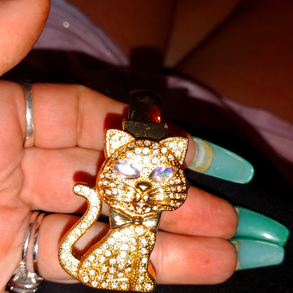 Peck & Peck Ladies Glitzy Cat Watch